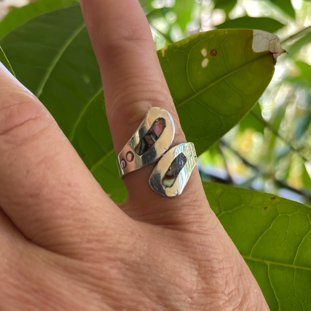 Mother of Pearl Sterling Silver Ring